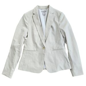 New H&M Cream Fitted jacket